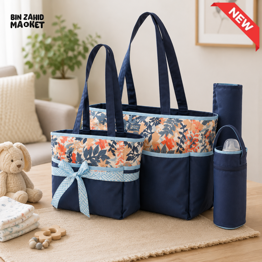 TINNIES DIAPER BAG – BLUE SMART & SPACIOUS