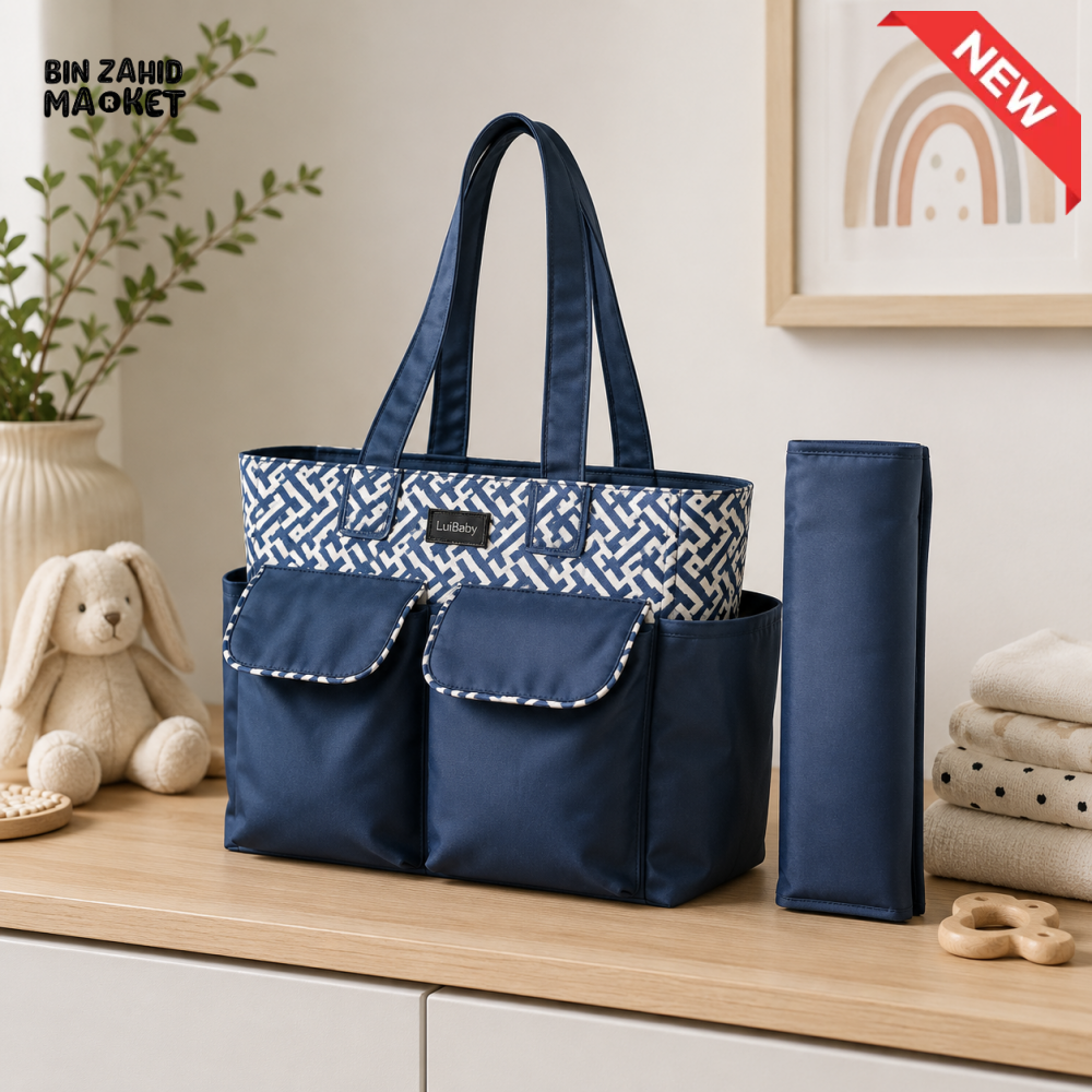 TINNIES DIAPER BAG – NAVY BLUE