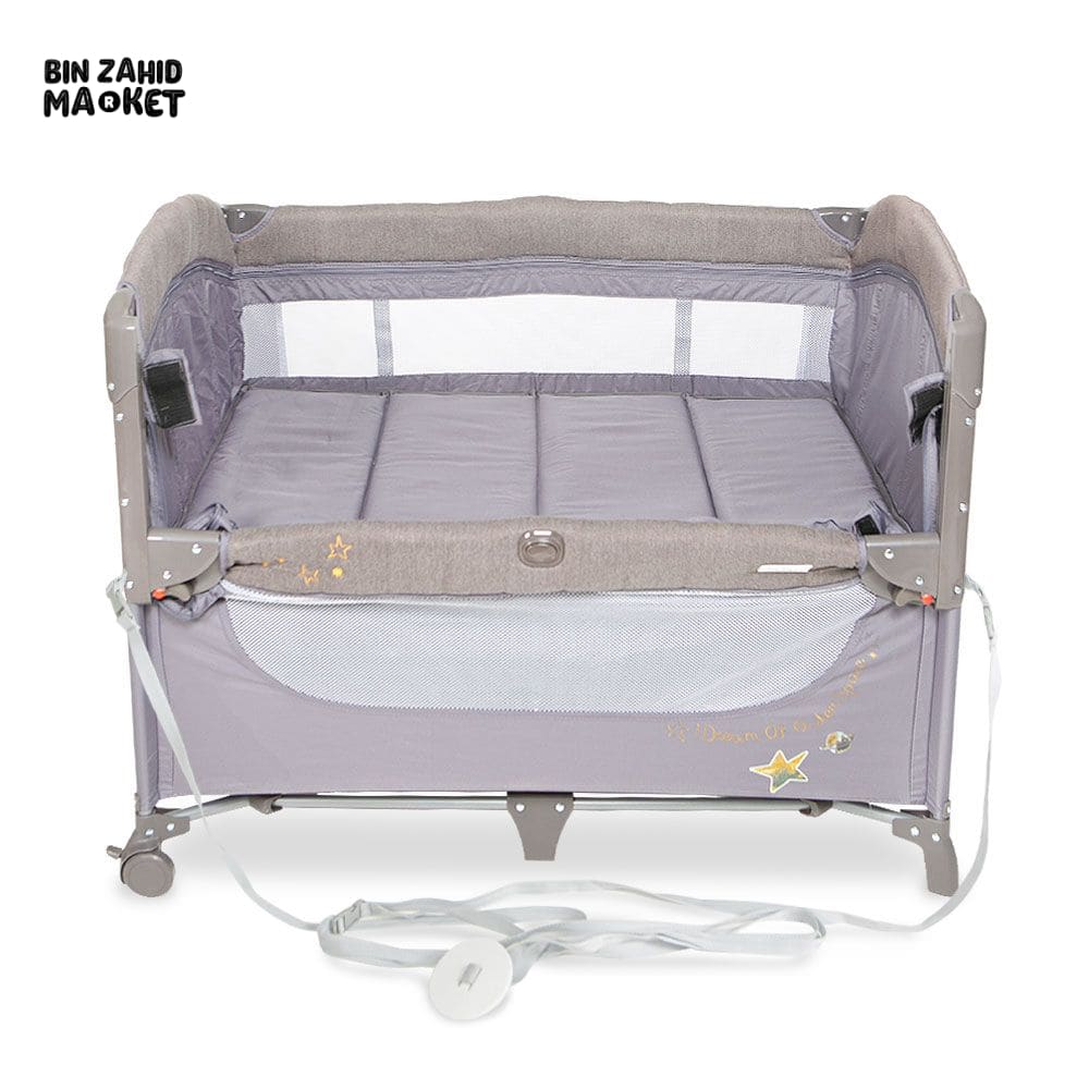 Drop Side Play Pen - Grey