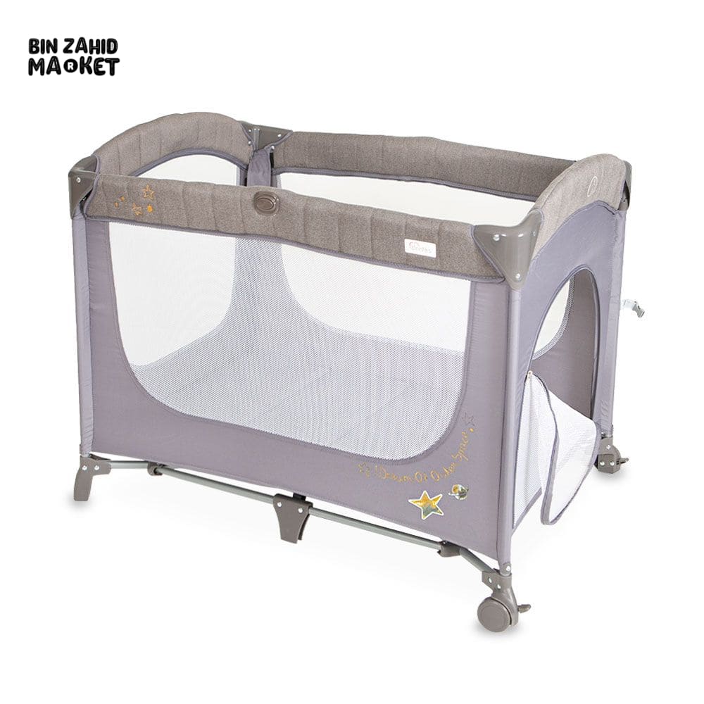 Drop Side Play Pen - Grey