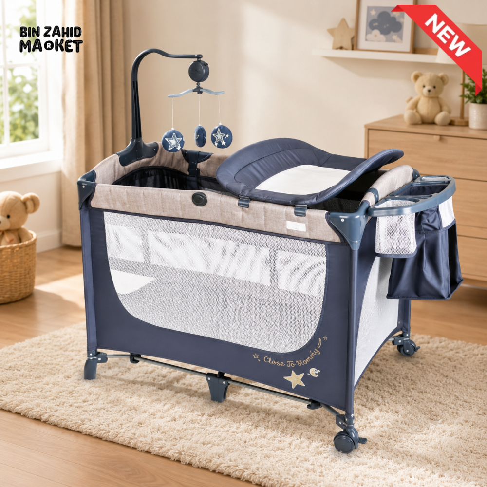 TINNIES MULTIFUNCTIONAL BABY PLAYARD BLUE