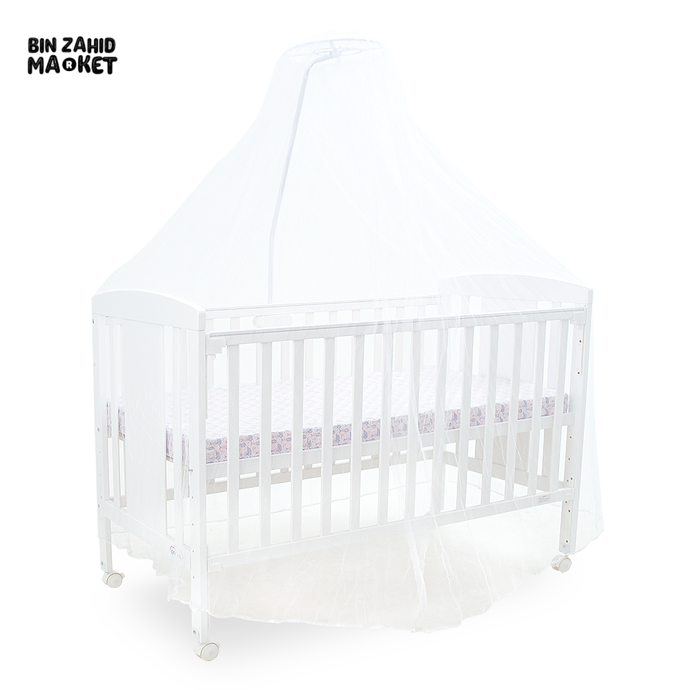 Wooden Cot - White