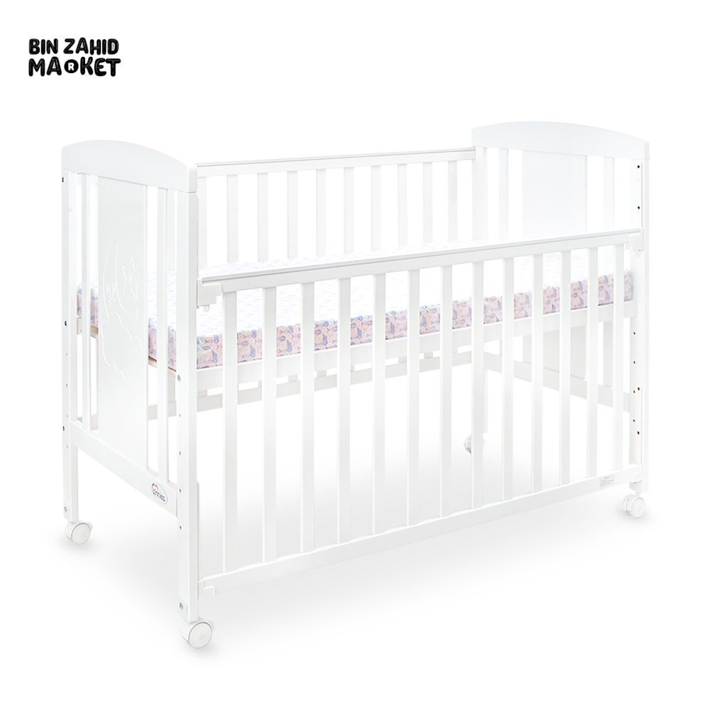 Wooden Cot - White