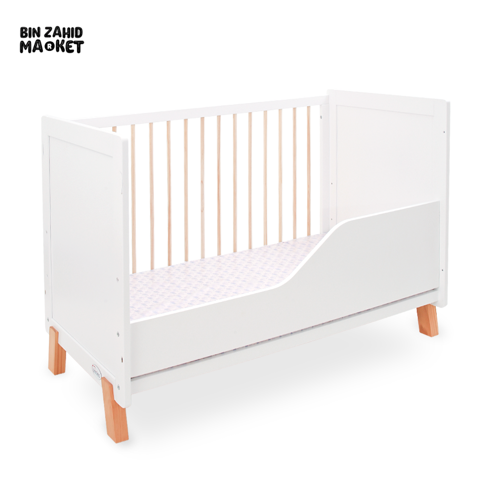 Wooden Cot - White