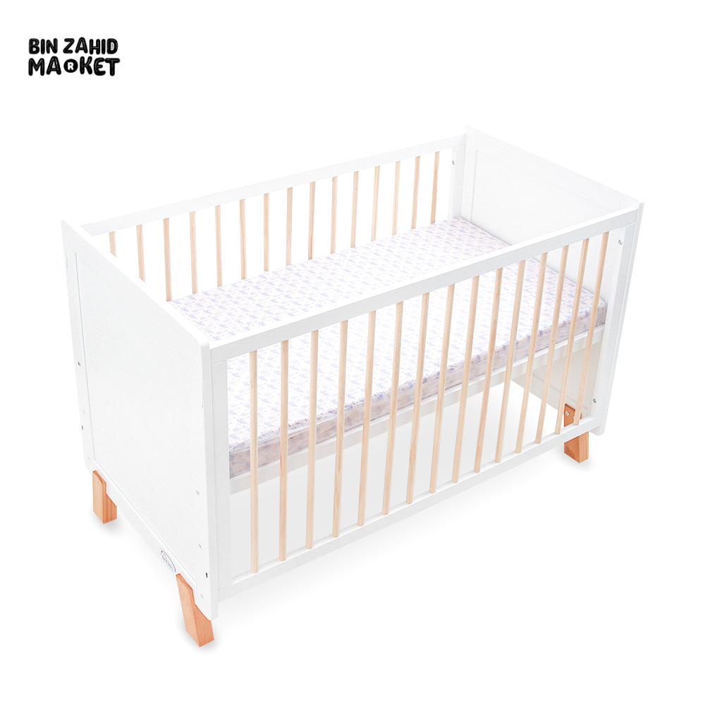 Wooden Cot - White