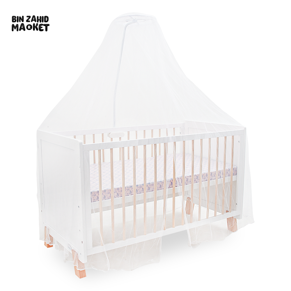 Wooden Cot - White