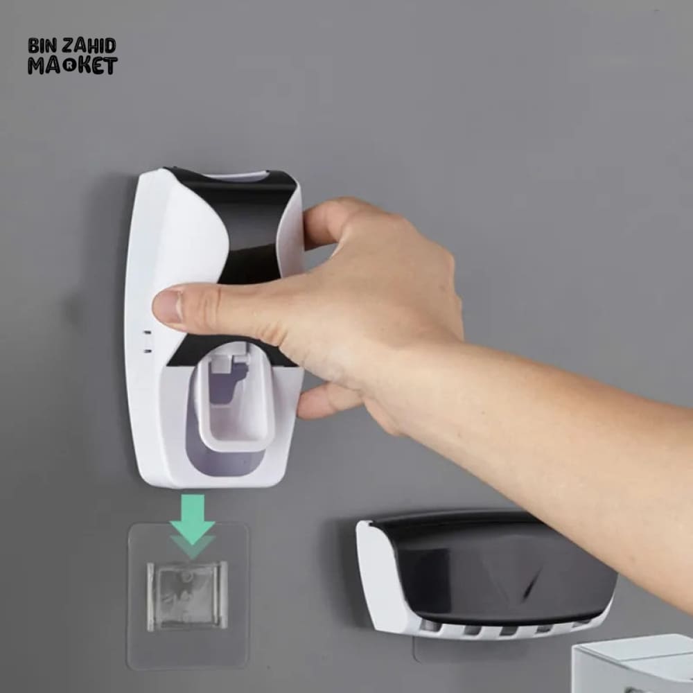 TOOTHPASTE DISPENSER WITH HOLDER