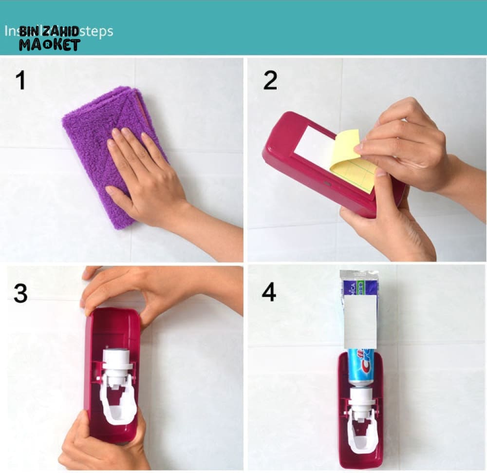 TOOTHPASTE DISPENSER WITH HOLDER