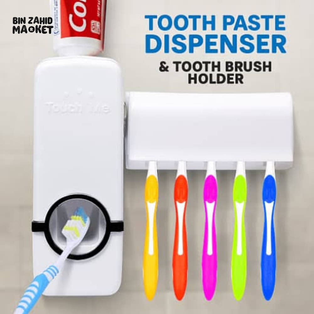 TOOTHPASTE DISPENSER WITH HOLDER
