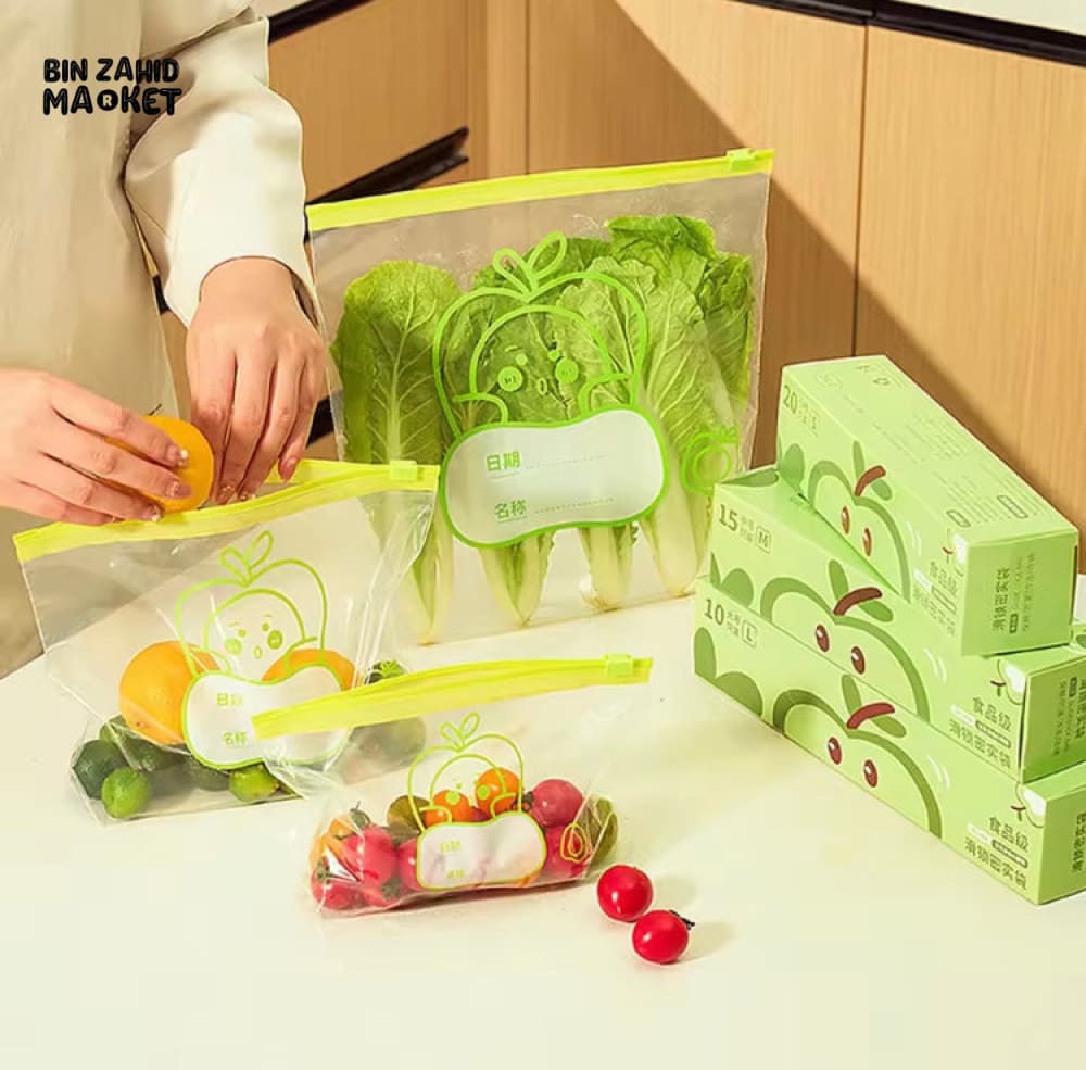 TRANPARENT REUSABLE FOOD-GRADE STORAGE BAG