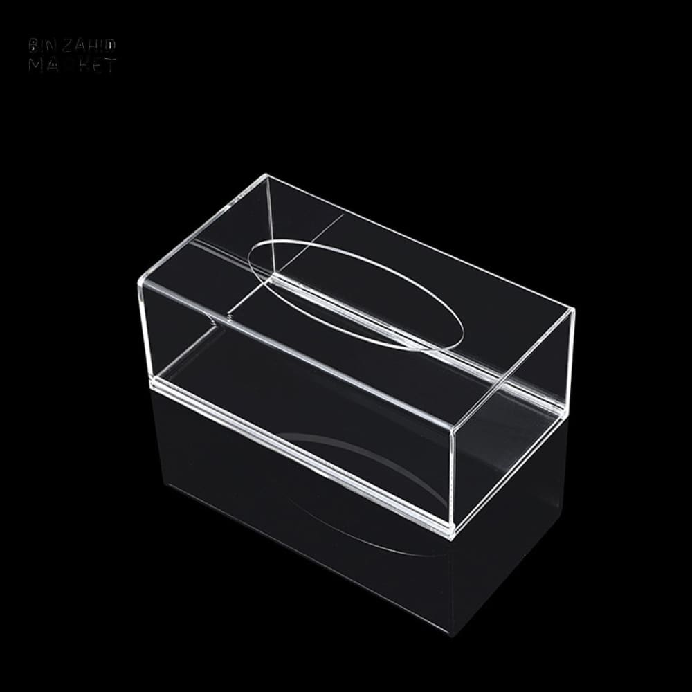 TRANSPARENT ACRYLIC TISSUE BOX – THICKENED PAPER SLEEVE HOLDER WITH REMOVABLE DRAWER DESIGN FOR RESTAURANT HOTEL & HOME