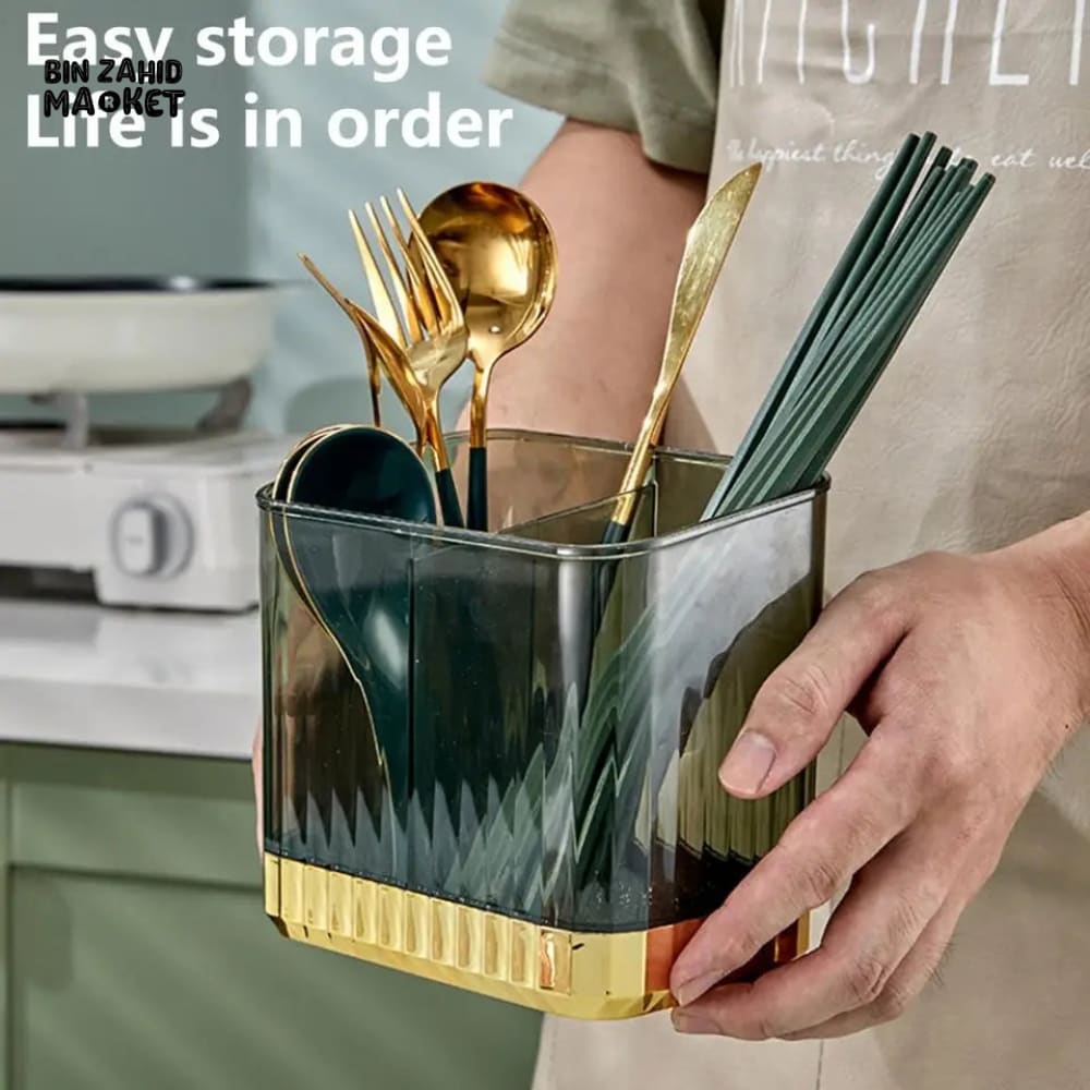 TRANSPARENT CUTLERY ORGANIZER