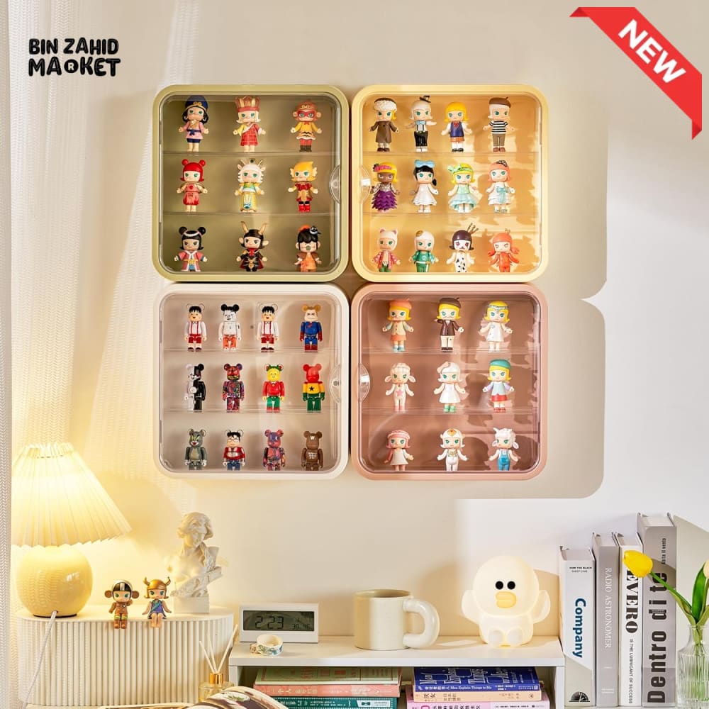 TRANSPARENT DISPLAY CASE WITH BASE – DUSTPROOF SHOWPIECE & ACTION FIGURE DISPLAY STAND