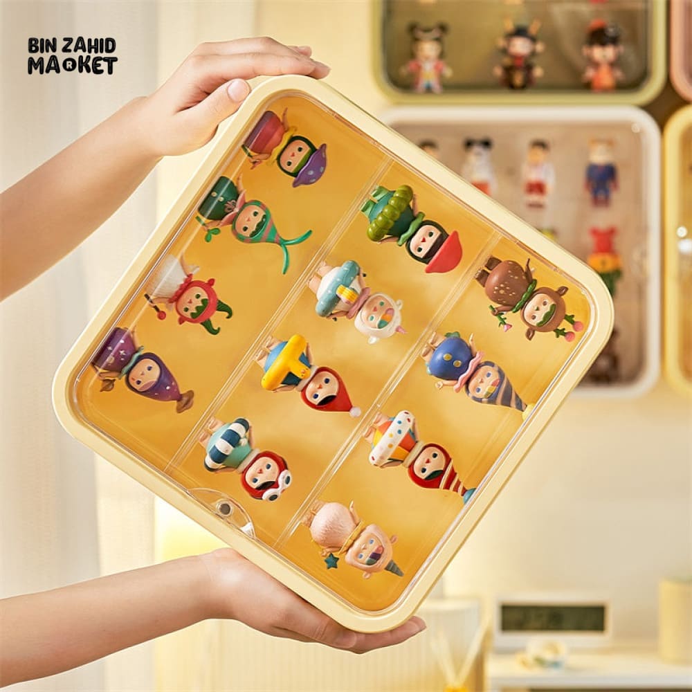TRANSPARENT DISPLAY CASE WITH BASE – DUSTPROOF SHOWPIECE & ACTION FIGURE DISPLAY STAND