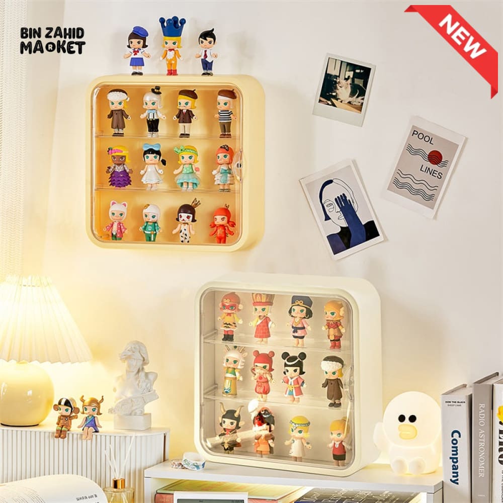 TRANSPARENT DISPLAY CASE WITH BASE – DUSTPROOF SHOWPIECE & ACTION FIGURE DISPLAY STAND