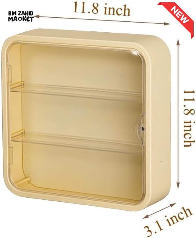 TRANSPARENT DISPLAY CASE WITH BASE – DUSTPROOF SHOWPIECE & ACTION FIGURE DISPLAY STAND