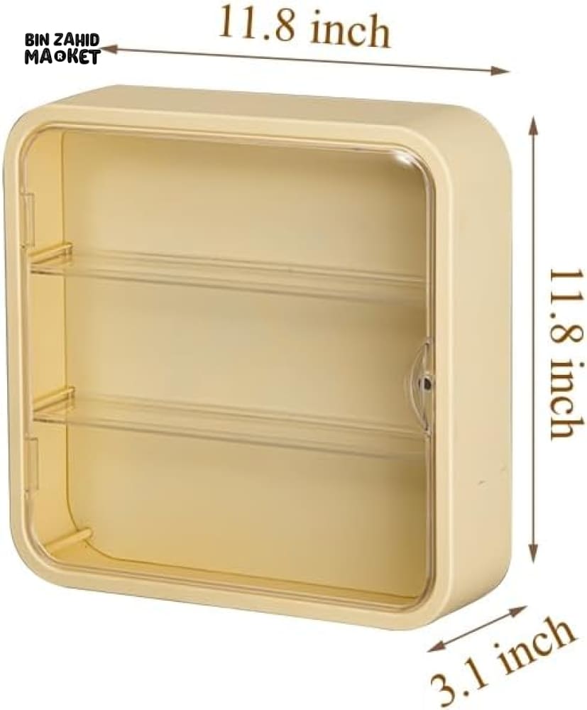 TRANSPARENT DISPLAY CASE WITH BASE – DUSTPROOF SHOWPIECE & ACTION FIGURE DISPLAY STAND