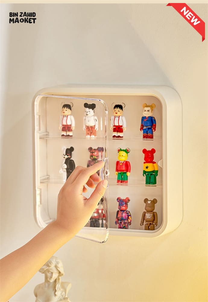 TRANSPARENT DISPLAY CASE WITH BASE – DUSTPROOF SHOWPIECE & ACTION FIGURE DISPLAY STAND