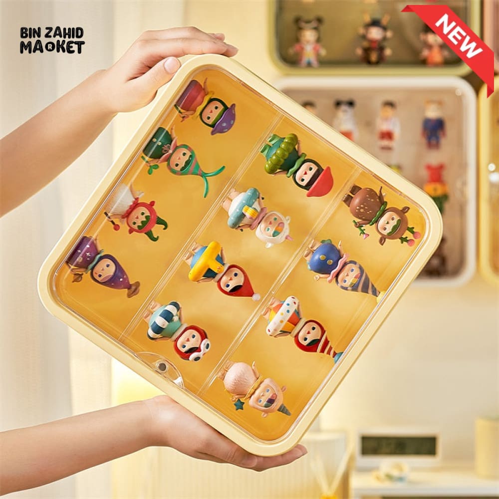 TRANSPARENT DISPLAY CASE WITH BASE – DUSTPROOF SHOWPIECE & ACTION FIGURE DISPLAY STAND