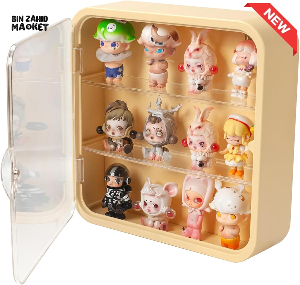 TRANSPARENT DISPLAY CASE WITH BASE – DUSTPROOF SHOWPIECE & ACTION FIGURE DISPLAY STAND