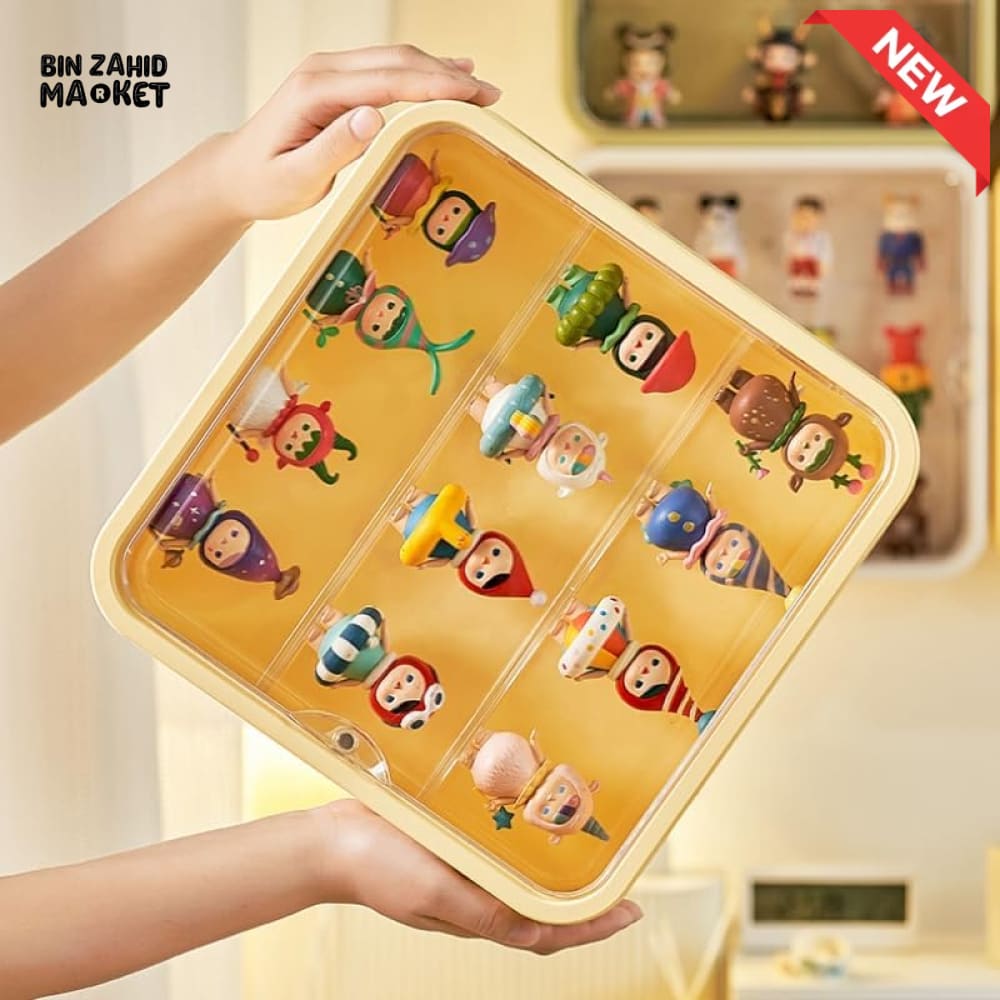 TRANSPARENT DISPLAY CASE WITH BASE – DUSTPROOF SHOWPIECE & ACTION FIGURE DISPLAY STAND