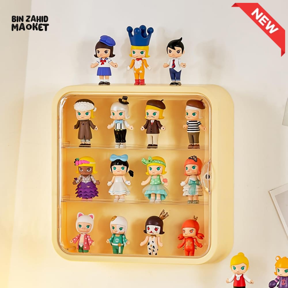 TRANSPARENT DISPLAY CASE WITH BASE – DUSTPROOF SHOWPIECE & ACTION FIGURE DISPLAY STAND