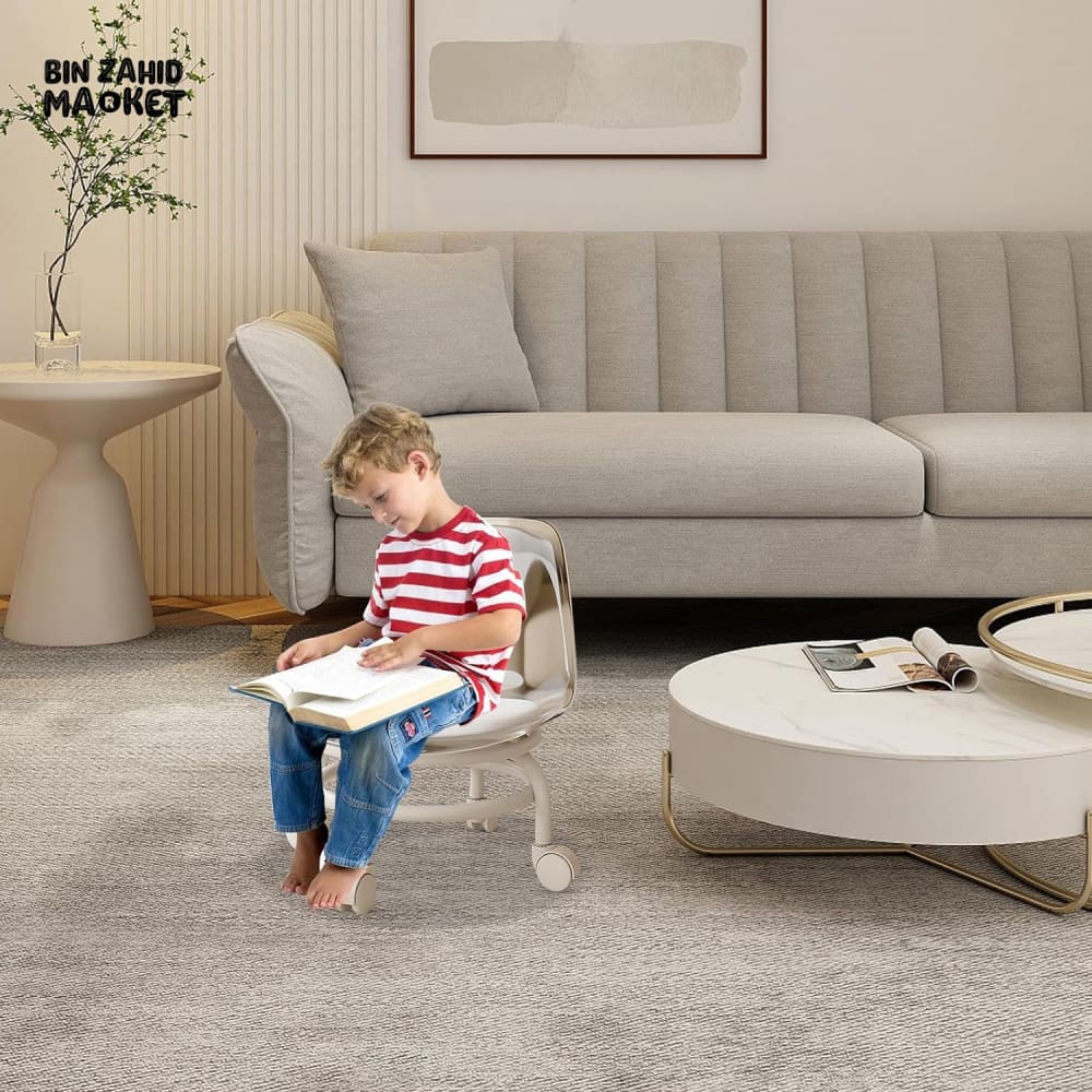 TRANSPARENT HEAVY DUTY MOVABLE - CHAIR WITH WHEELS