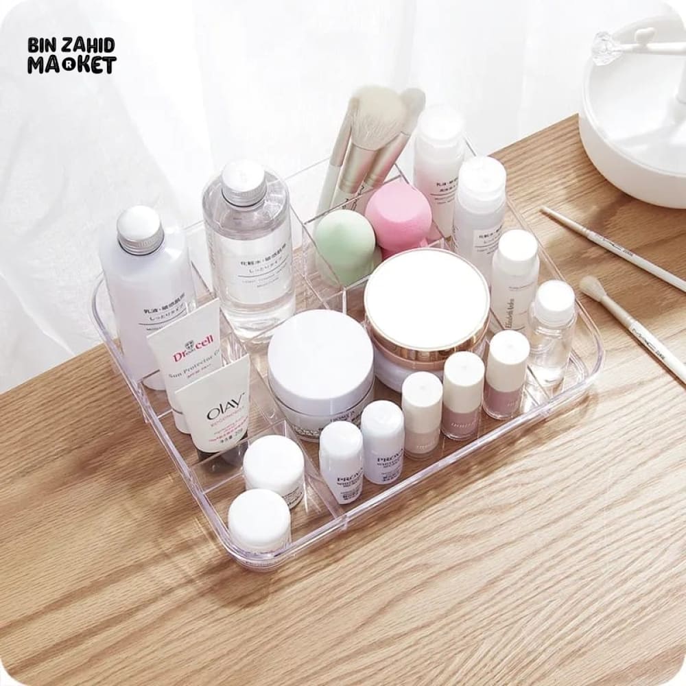 TRANSPARENT MULTI-GRID STORAGE BOX