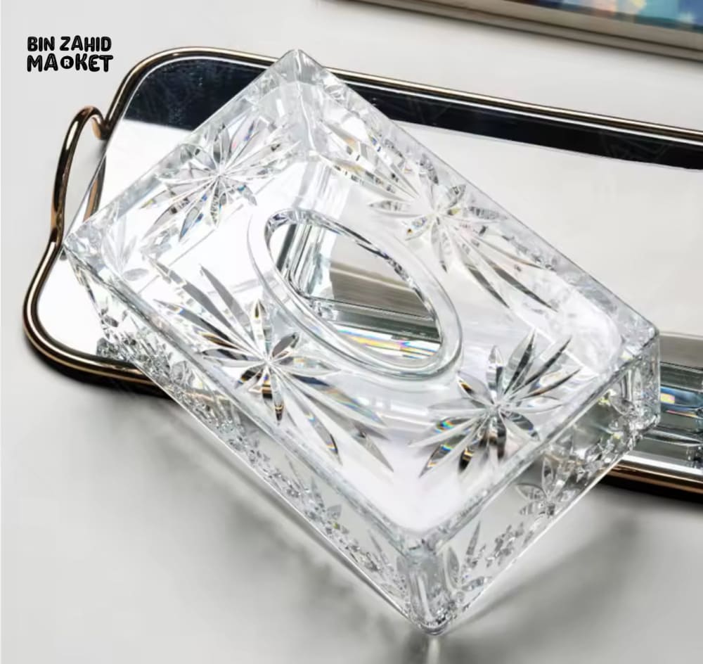 TRANSPARENT PREMIUM ACRYLIC TISSUE HOLDER