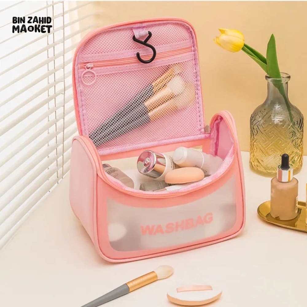TRANSPARENT TRAVEL COSMETIC BAG
