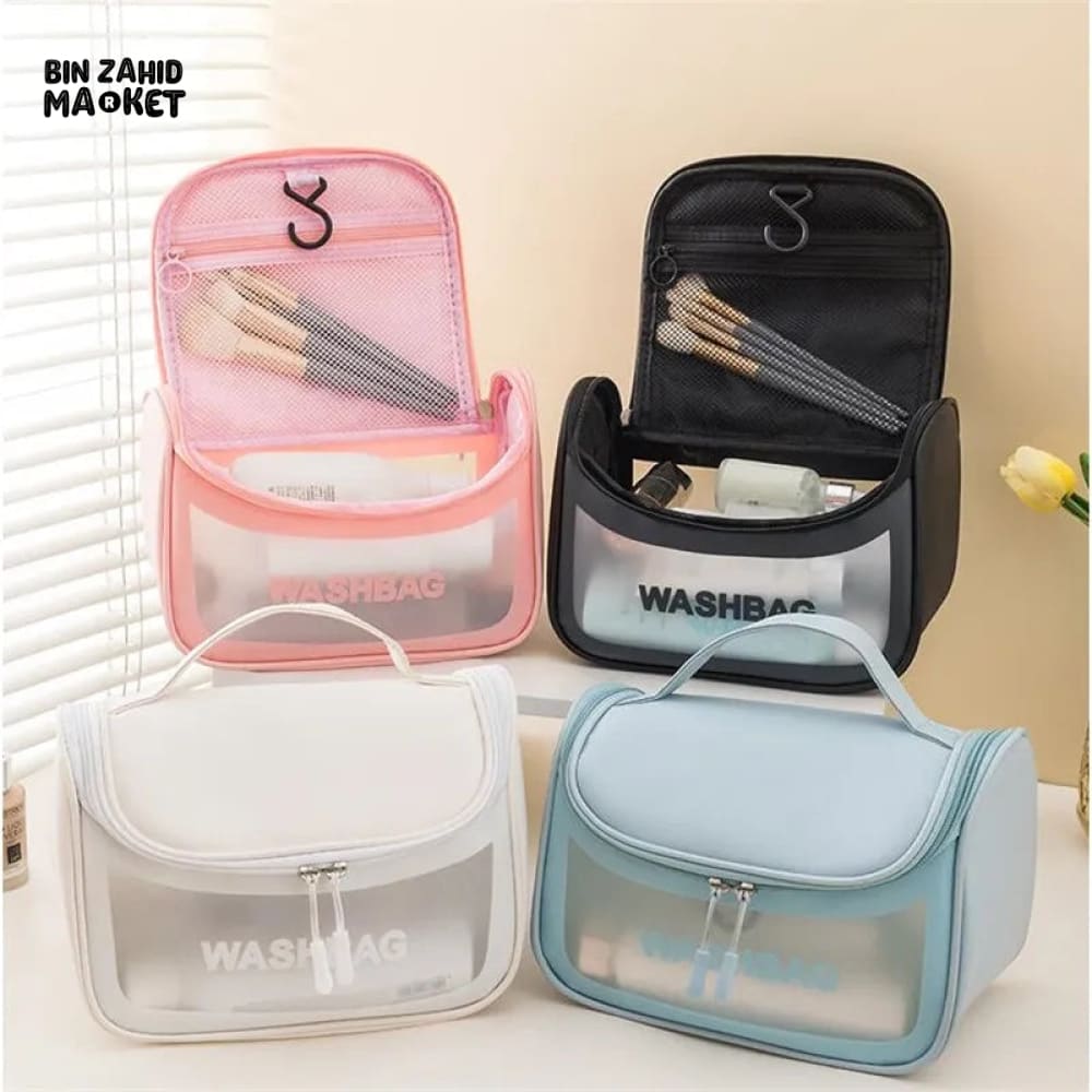 TRANSPARENT TRAVEL COSMETIC BAG