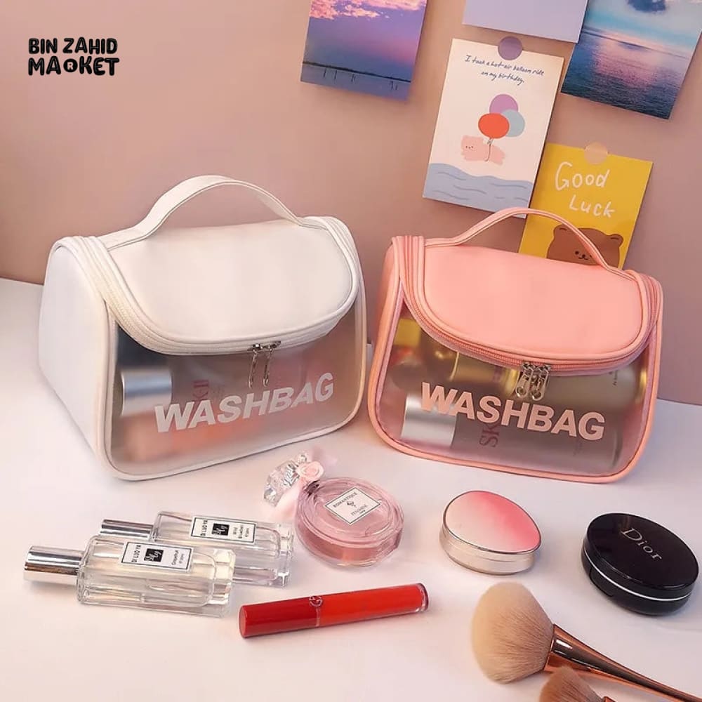 TRANSPARENT TRAVEL COSMETIC BAG