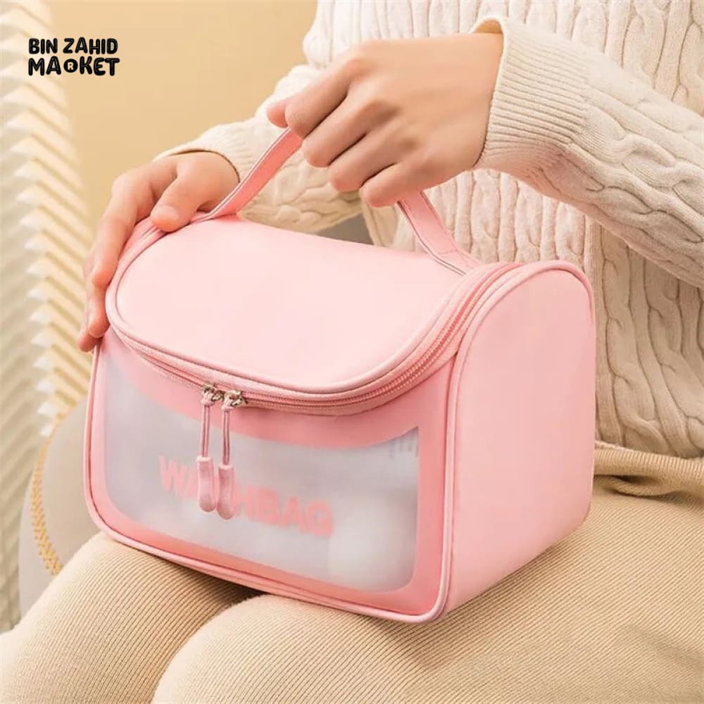 TRANSPARENT TRAVEL COSMETIC BAG