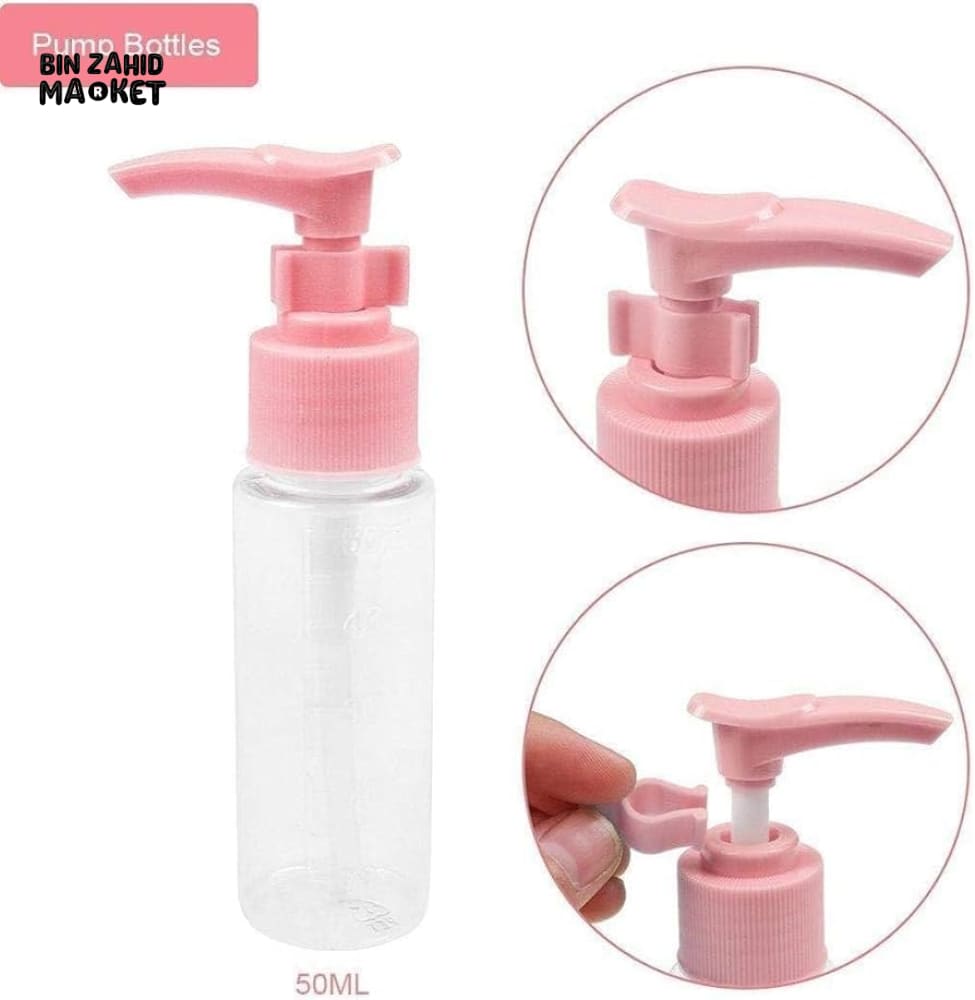 TRAVEL BOTTLES SET OF 6 | MINI COSMETIC CONTAINERS FOR WOMEN | MULTICOLOR