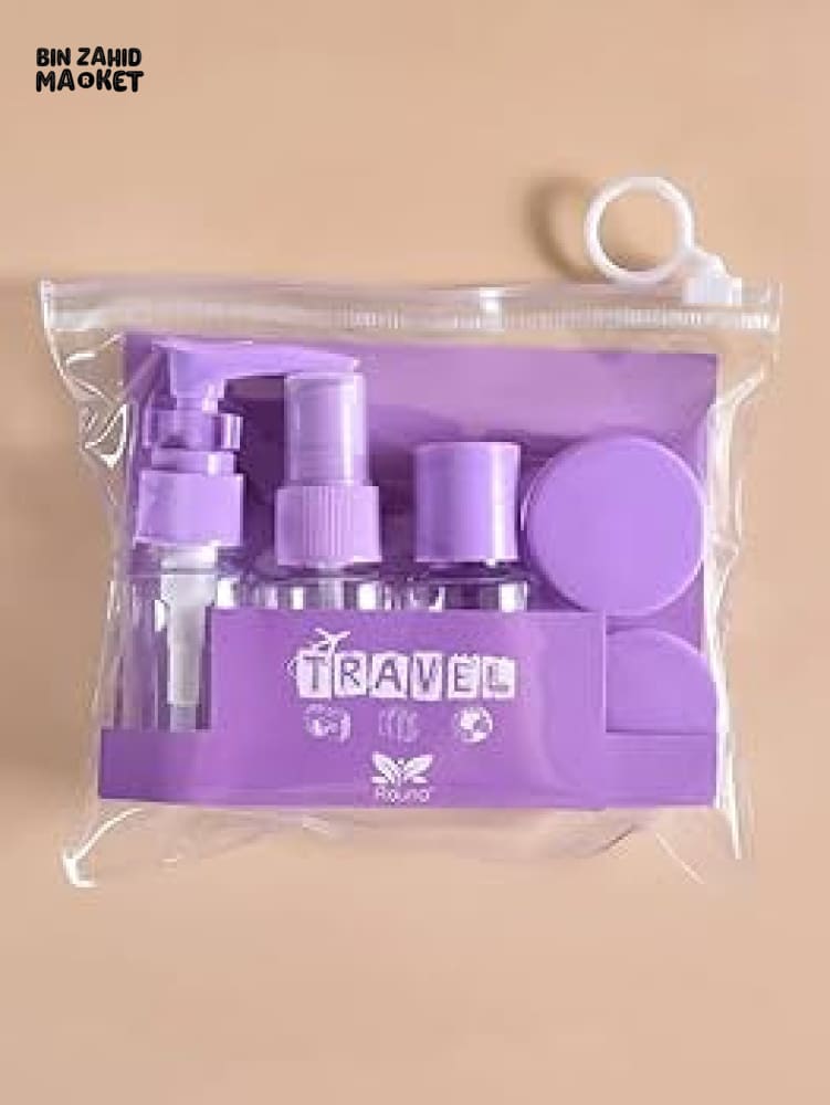 TRAVEL BOTTLES SET OF 6 | MINI COSMETIC CONTAINERS FOR WOMEN | MULTICOLOR