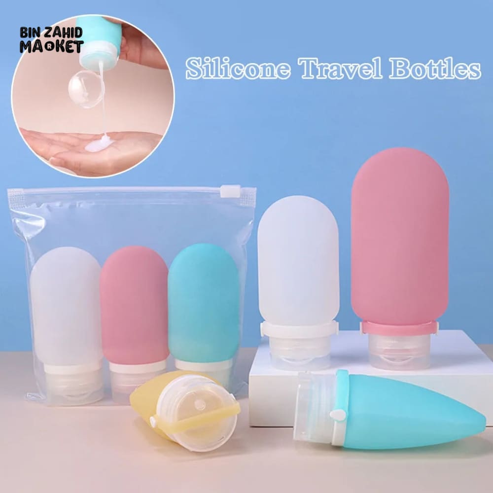 TRAVEL SILICONE TOILETRIES BOTTLES