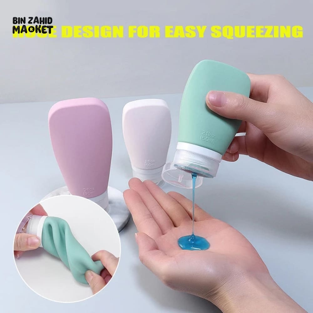 TRAVEL SILICONE TOILETRIES BOTTLES