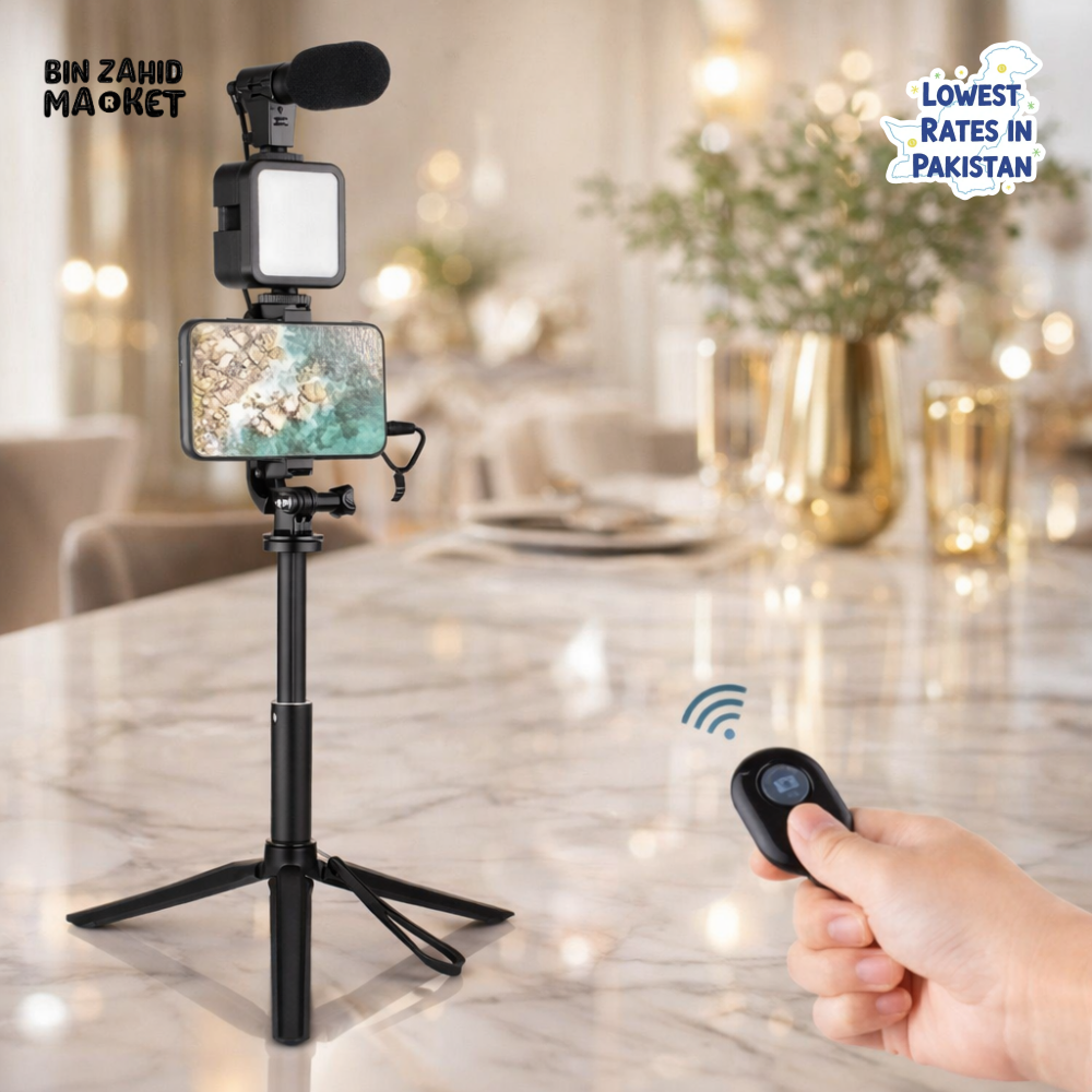 TRIPOD SELFIE STICK VLOGGING KIT