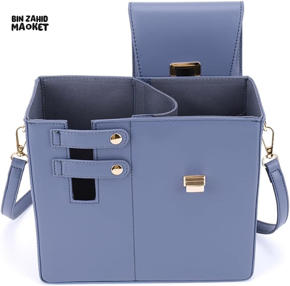 TUMBLERS CROSSBODY BAG – STYLISH PORTABLE ADJUSTABLE STRAP - BLUE