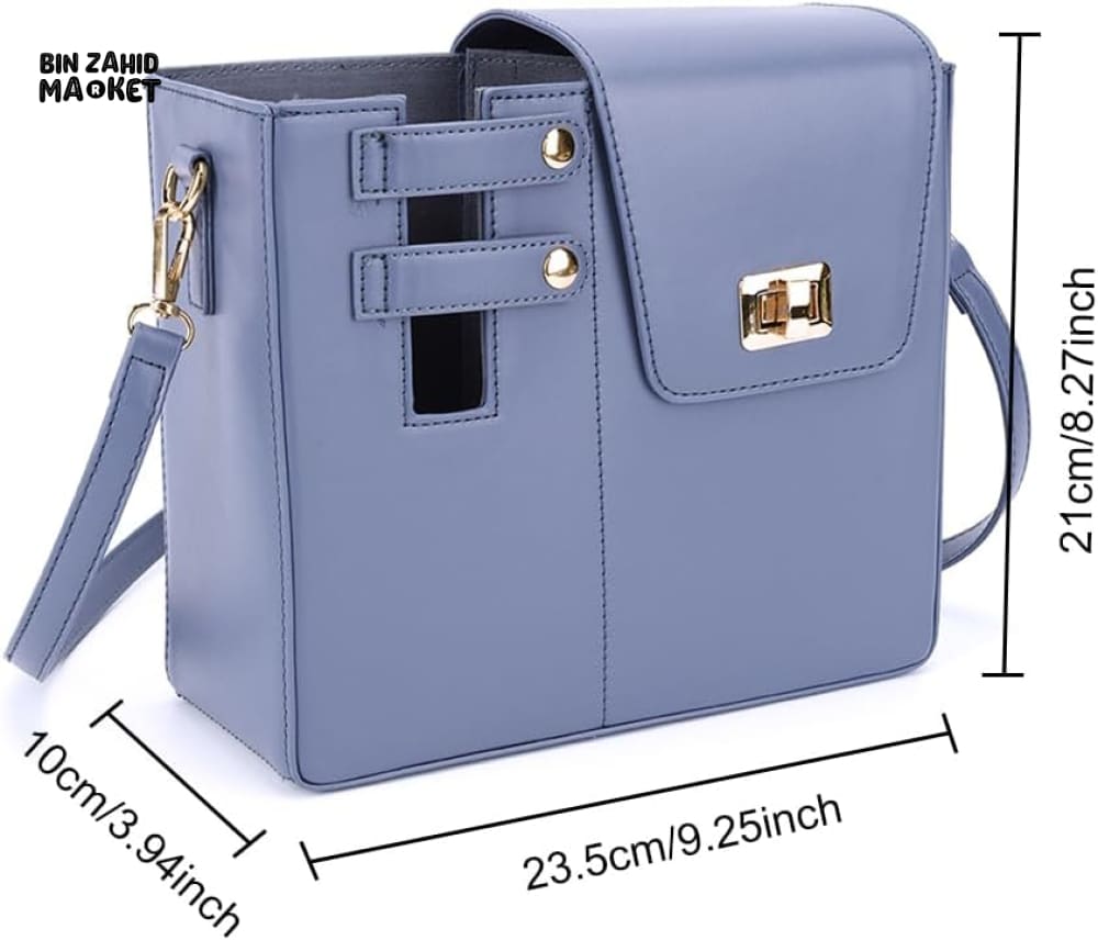 TUMBLERS CROSSBODY BAG – STYLISH PORTABLE ADJUSTABLE STRAP - BLUE