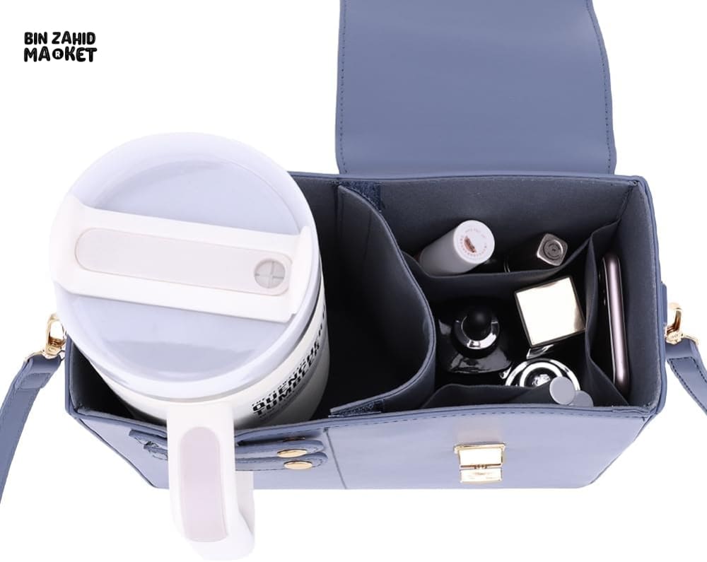 TUMBLERS CROSSBODY BAG – STYLISH PORTABLE ADJUSTABLE STRAP - BLUE