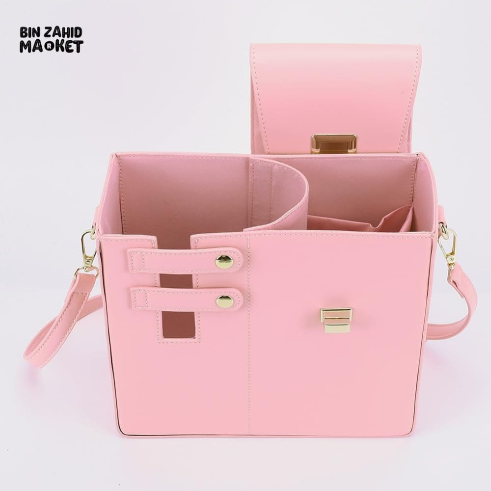 TUMBLERS CROSSBODY BAG – STYLISH PORTABLE ADJUSTABLE STRAP - PINK