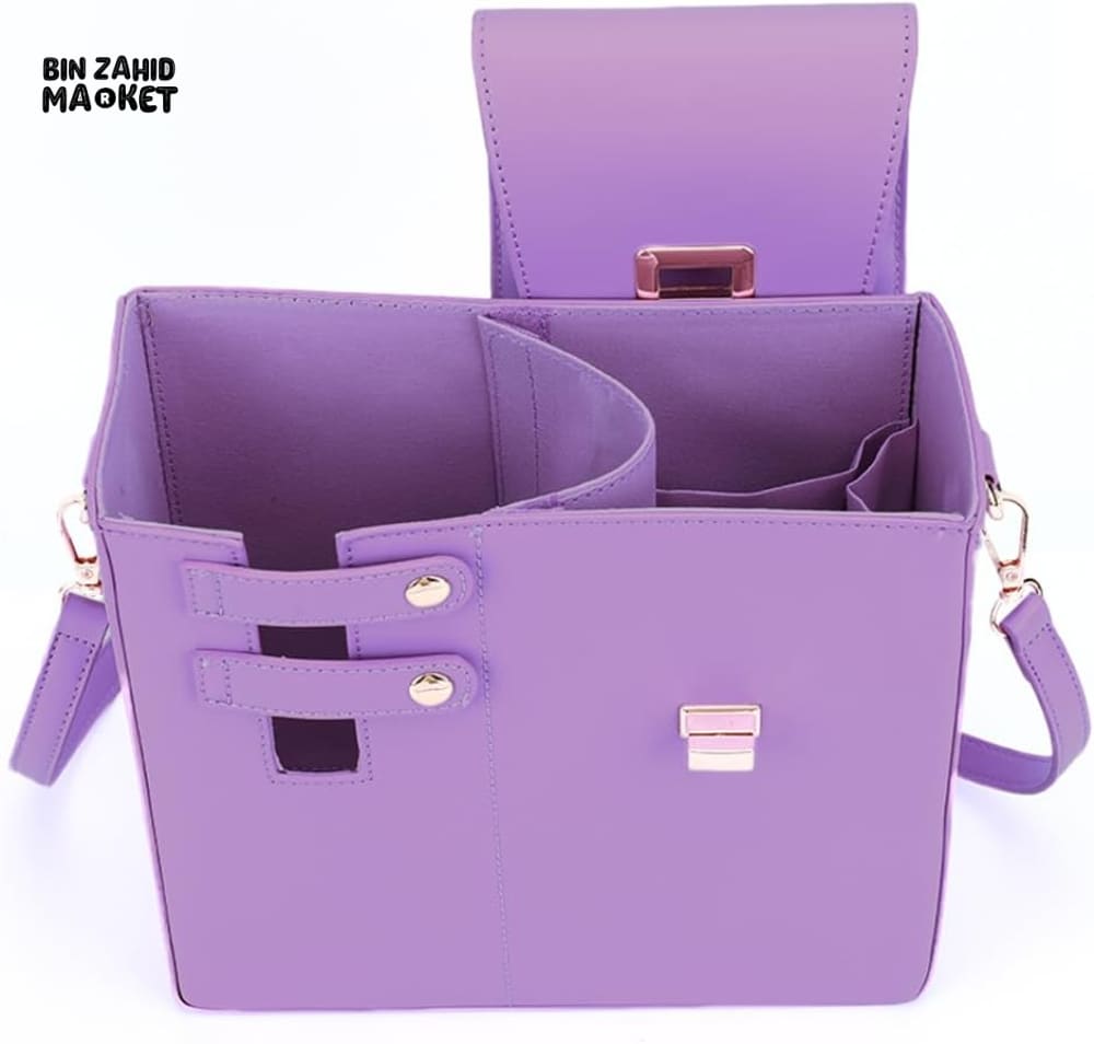 TUMBLERS CROSSBODY BAG – STYLISH PORTABLE ADJUSTABLE STRAP - PURPLE