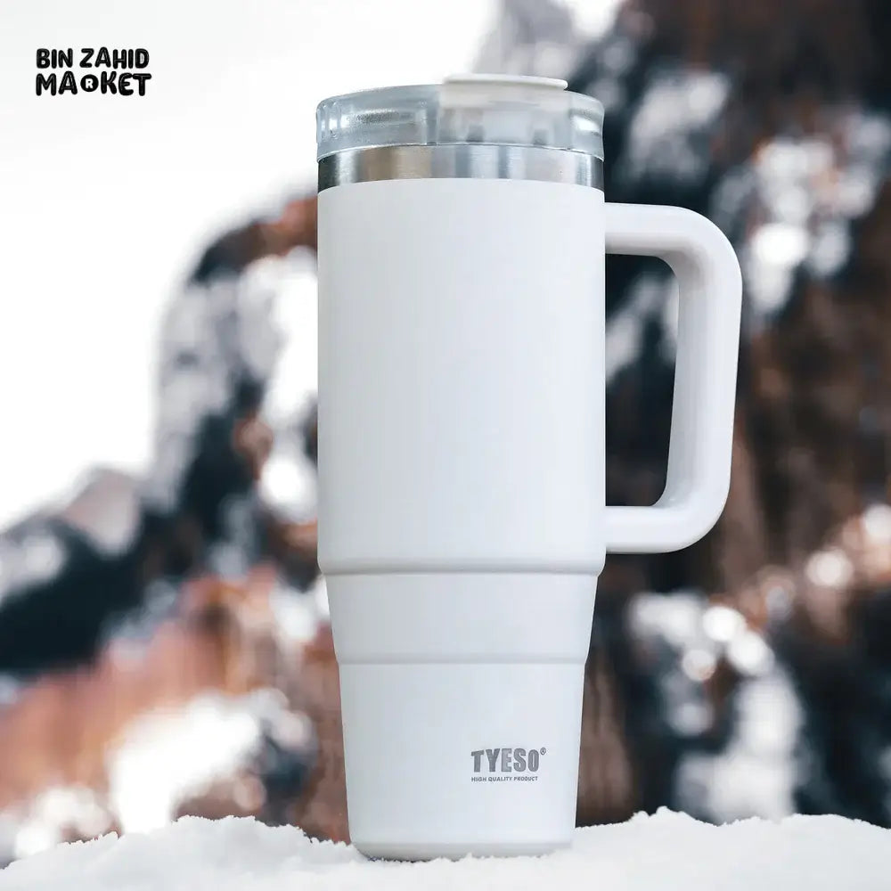 TYESO AURA INSULATED TRAVEL TUMBLER 40OZ - WHITE