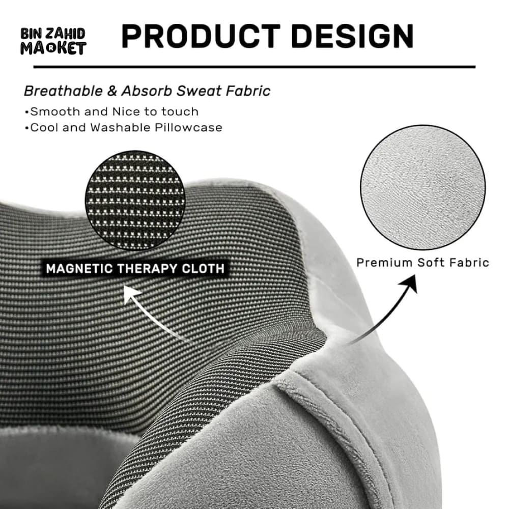 U-SHAPED MEMORY FOAM NECK PILLOW FOR TRAVEL – SOFT CERVICAL SUPPORT FOR AIRPLANE & CAR