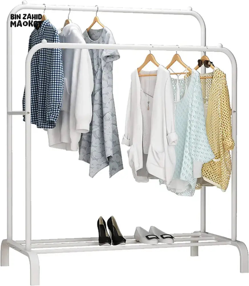 DOUBLE POLE METAL CLOTH STAND