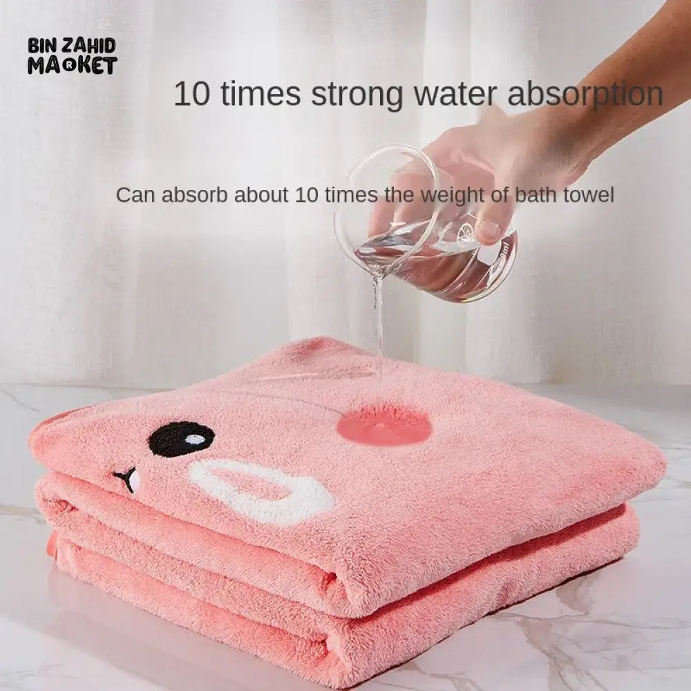 ULTRA SOFT BABY TOWEL – HOODED ROBE PURE COTTON COZY BLANKET - 65CM X 135CM SIZE