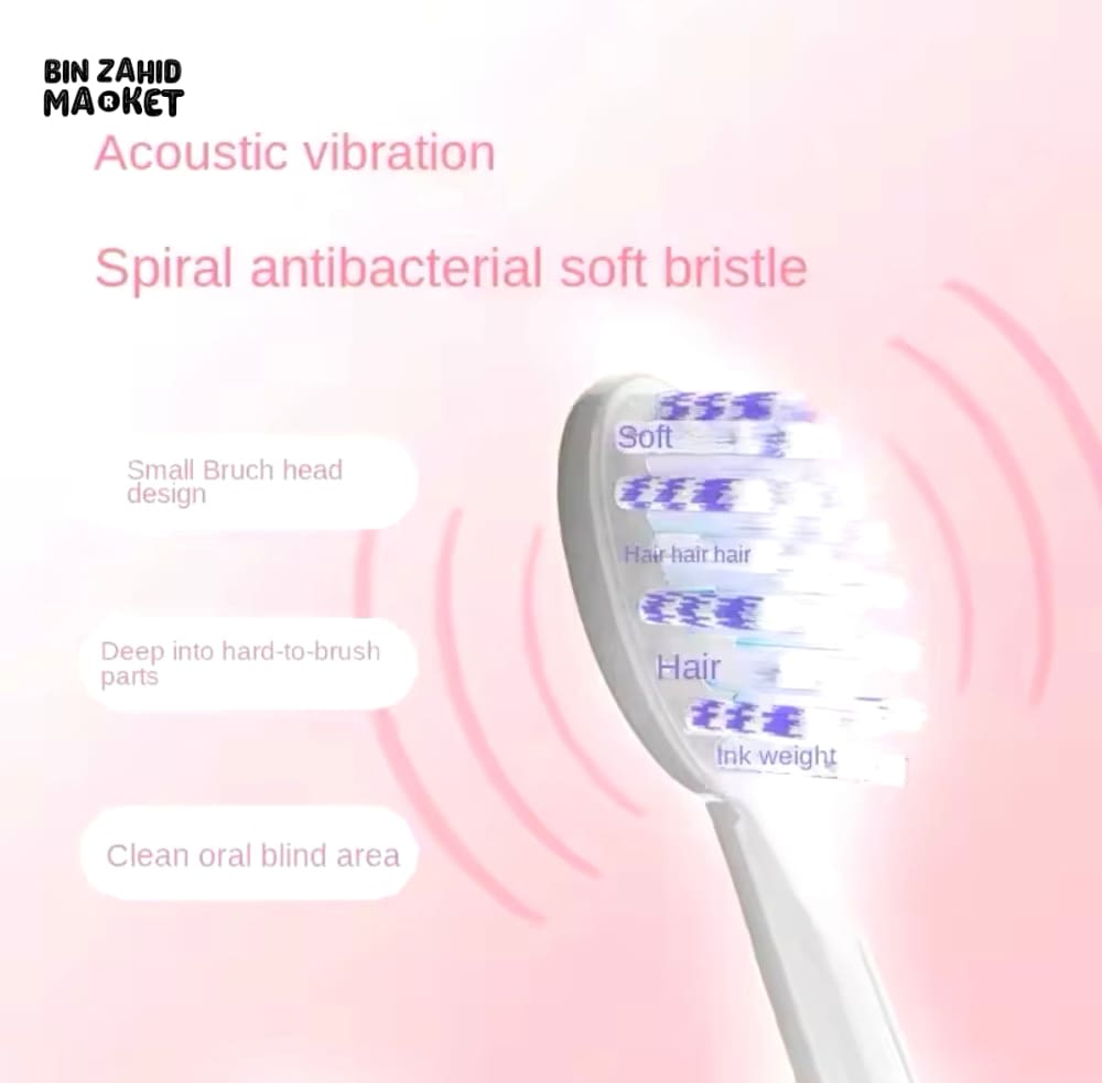 ULTRADENT ECLECTRIC TOOTHBRUSH WITH 2X EXTRA BRUSH-HEADS