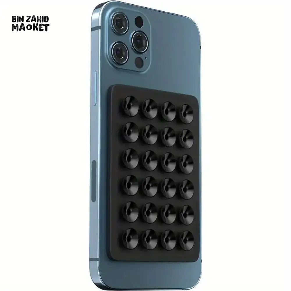 UNIVERSAL SUCTION PHONE MAT — STRONG GRIP WALL STAND WITH BACK STICKER