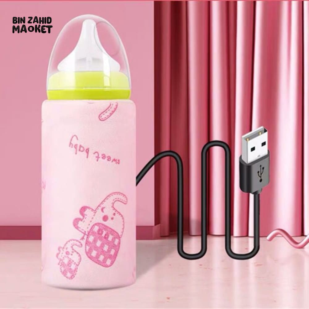 USB PORTABLE THERMOSTATE BOTTLE WARMER Pink